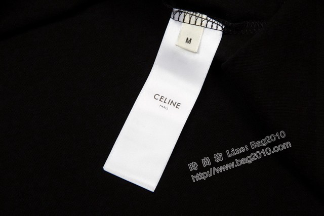 Celine專櫃賽琳2023SS新款印花T恤 男女同款 tzy2680
